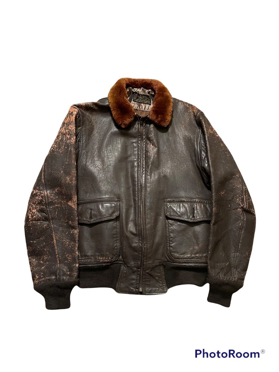 Vintage 40s 50s A. PRITZKER & SONS USN FLIGHT JACKET 55J14 G Vintage 40s 50s A. PRITZKER & SONS USN FLIGHT JACKET 55J14 G