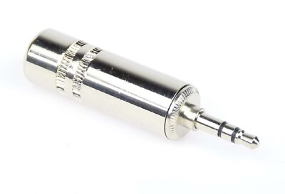 Adam Hall Klinkenstecker 7557 - 3,5 mm Stereo Klinke Klinken Stecker Metall