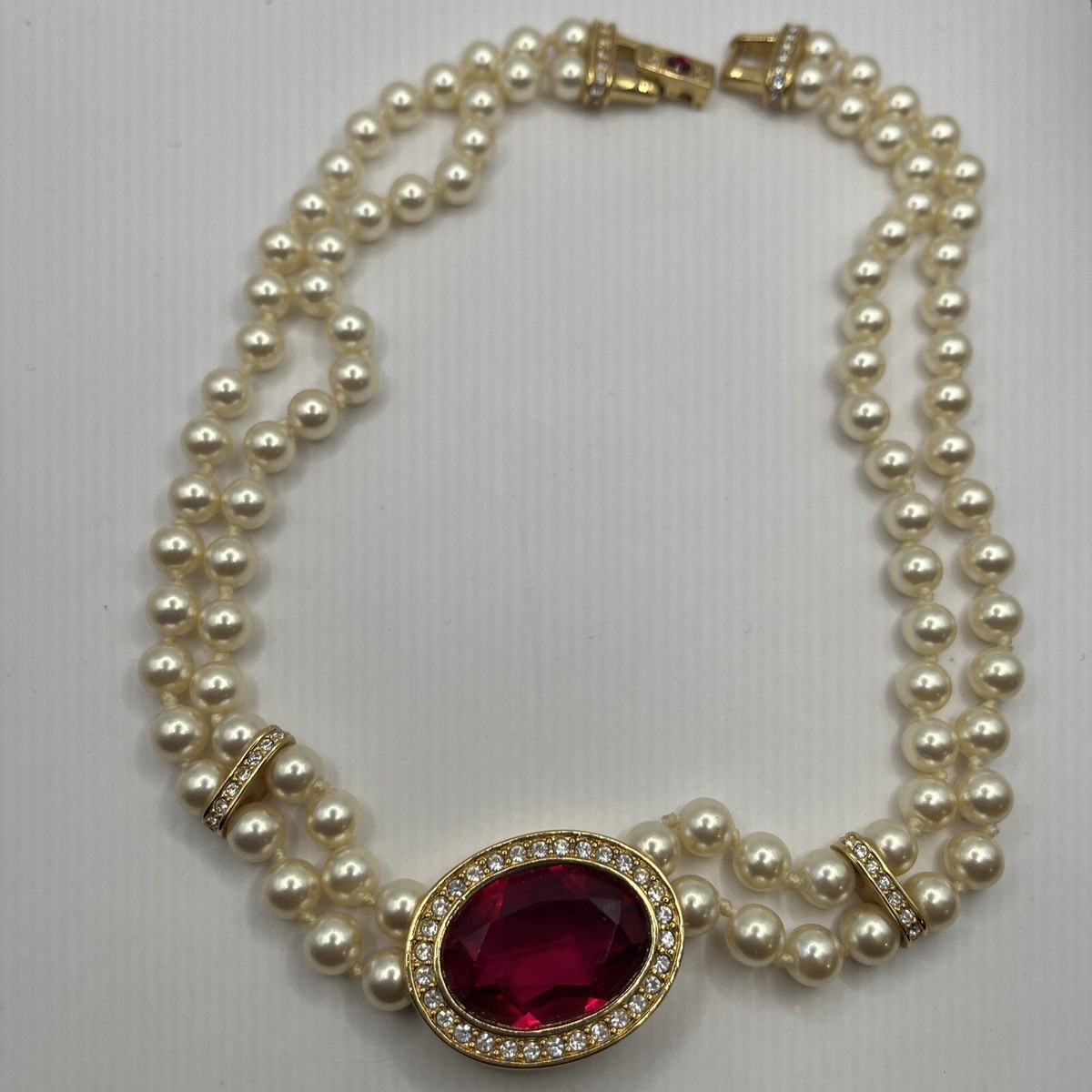 ★NOONOO FINGERS★ Daisy Delight Pearl Necklace / Swarovski DAISY DELIGHT PEARL NECKLACE - NOONOO FINGERS