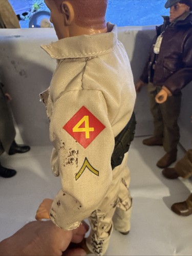 Modellino Hasbro GI Joe 1996 12" snodato marrone mimetico vestito sciolto - Foto 12 di 16