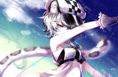 Anime girls digital art artwork portrait 2d sheya Playmat Gaming Mat Desk