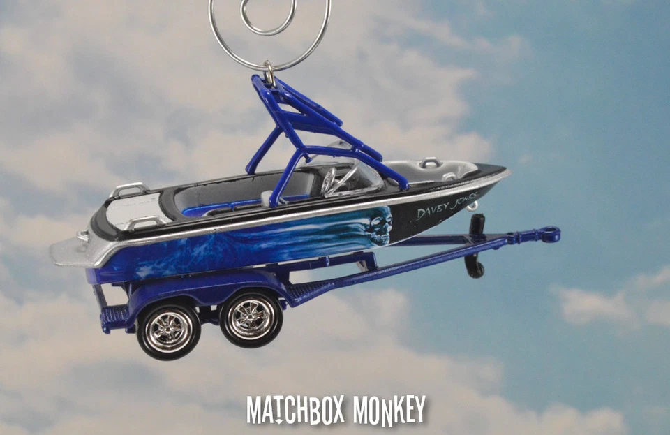 Waterski Wakebord Boat Custom Christmas Ornament Mastercraft Moomba Supra Action - Image 3 of 4