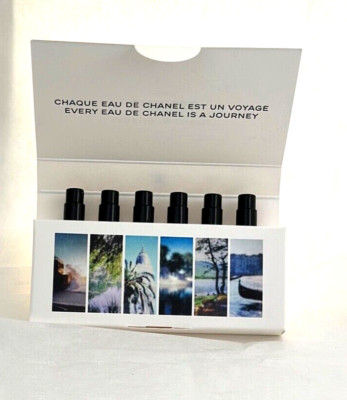 Set of 6 Chanel Les Eaux De Chanel EDT Vials 1.5ml ea. including PARIS-PARIS