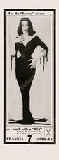 1950s Vampira photo KABC TV vtg print ad NEW POSTER 10 x 24