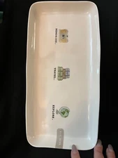 Rae Dunn Melamine Tray Dish Magenta Artisan Collection Memories Travel Explore