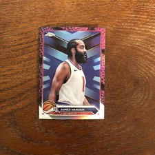james harden 2023-24 Topps Chrome Pink Basketball Refractor #31