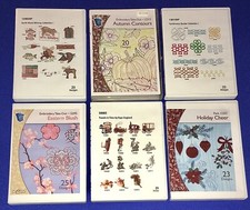 Used Lot of 6 OESD/Great Notions Embroidery CDs 137 Designs 