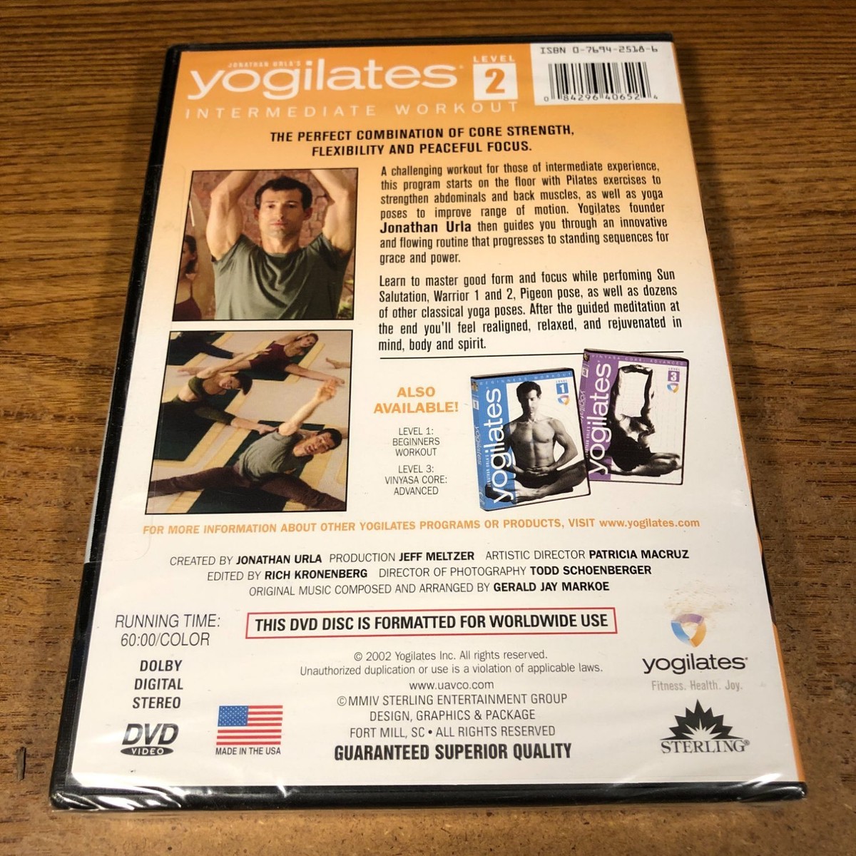Intermediate Workout Yogilates Jonathan Urla Level 2 DVD New