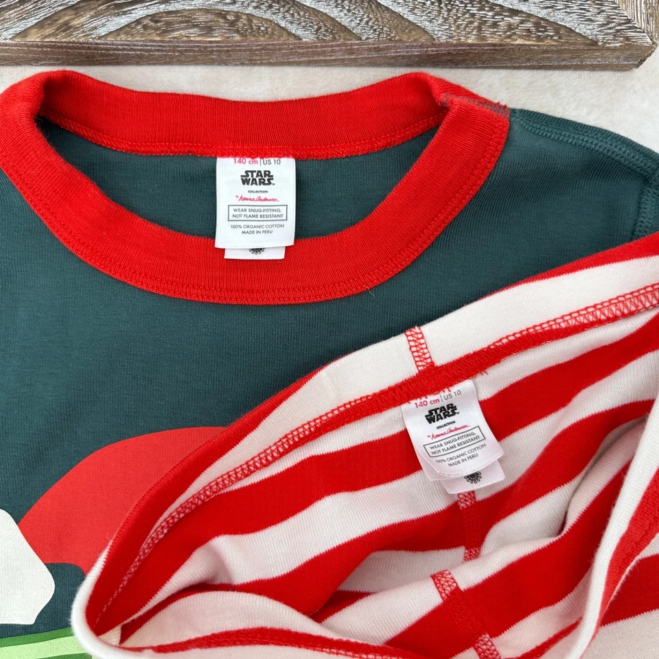 HANNA DIFFERENTSON Star Wars Mandalorian Grogu Holiday Long Johns Talla 140 (US 10) Foto 2 de 4