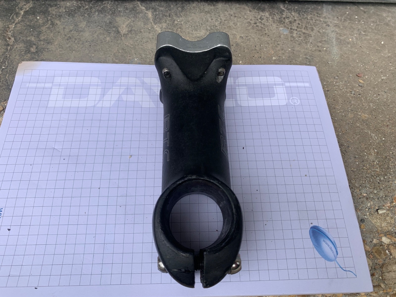 Attacco manubrio bici da corsa mtb BTC da 90mm foto 3