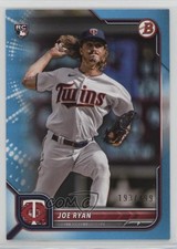 2022 Bowman Sky Blue Border 193/499 Joe Ryan #56 16kt