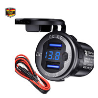 USB Steckdose Auto 12V 24V Einbau 2 USB Schnellladen QC3