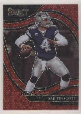 2020 Panini Select Field Level Red Disco Prizm 38/49 Dak Prescott #309 0h7e