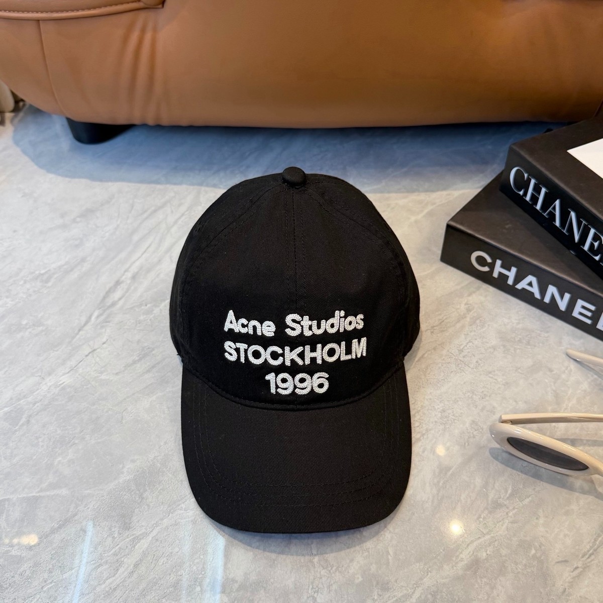 Acne Studios Yellow \'Stockholm 1996\' Baseball Cap Harry Styles Acne Stutio Stockholm 1996 Hat - Ettagrove main image 3