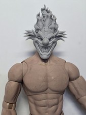 CABEZA DE FUEGO PAYASO DULCE ASESINO IMPRESIÓN 3D 12" 1/6 PHICEN. TLEAGUE
