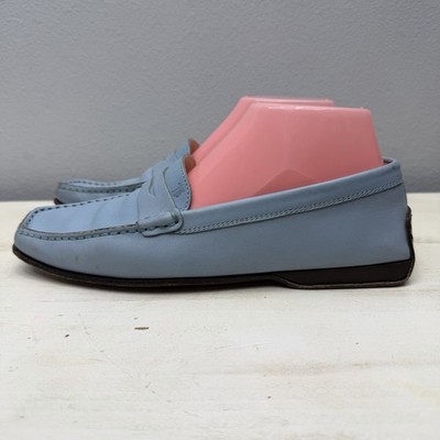 TODS Loafers Mens 11 Blue Leather Vibram Soles Casual Slip-On Driving Penny Tod main image 4