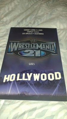 WWE WrestleMania 21 Program Grail Item 
