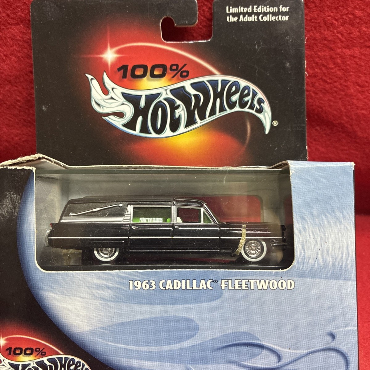 100% Hot Wheels 2000 Black Box 1963 Cadillac Fleetwood Hearse