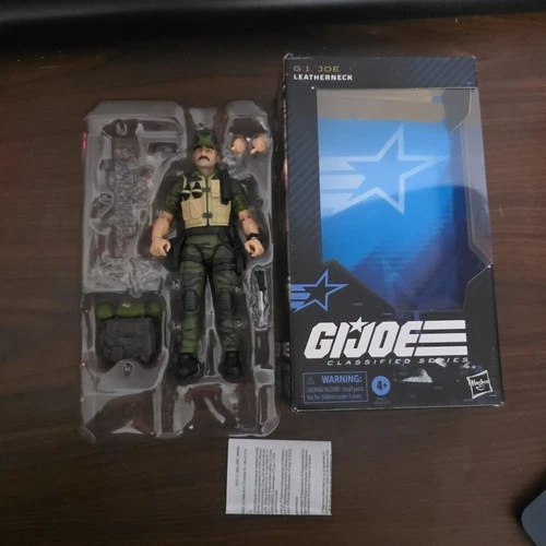 G.I. Joe Classified Series Leatherneck 6” Action Figure (#148) Missing Guns