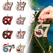 67 Ornament Funny 67 Ornament Santa Ornament For Xmas 6 7 Teen Slang For Humor