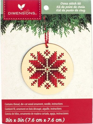 Dimensions Nordic Snowflake Wood Ornament Kit