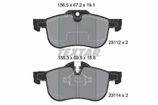 Textar Front Brake Pads Set For Mg Mg (Nanjing) Mg (Saic) Roewe (Saic) Rover 550