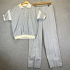 Vintage 1970's Christian Dior Monsieur Leisure Suit Men’s Medium Polo Pant Set