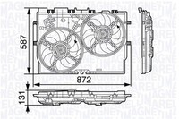 Magneti Marelli LüFter MotorküHlung 069422584010 FüR Ducato Fiat 12V 240W 388Mm