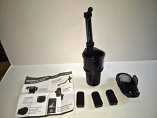 2in1 Upgraded Car Cup Holder Expander Phone Mount w/Adjustable Base 360°Rotation