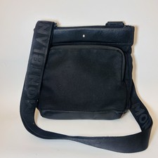 Montblanc Nightflight Crossbody Bag – Borsello Uomo Nero in Nylon & Pelle