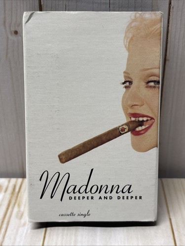 Vtg MADONNA Deeper And Deeper CASSETTE SINGLE TAPE EROTICA PROMO 90s DJ Stock - Picture 5 of 10