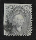 CKStamps: US Stamps Collection Scott#99 24c Washington Used Perfs Trimmed