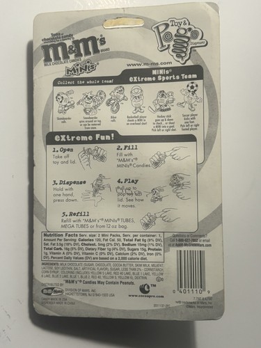 M&M's Toy & Pogo Dispenser Minis Extreme Sports Team Hockey 2001 - Picture 4 of 5