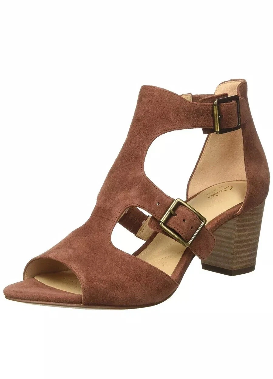 Clarks Sandali donna Deloria Kay cinturino alla caviglia [1032] UK 7 EU 41 mogano