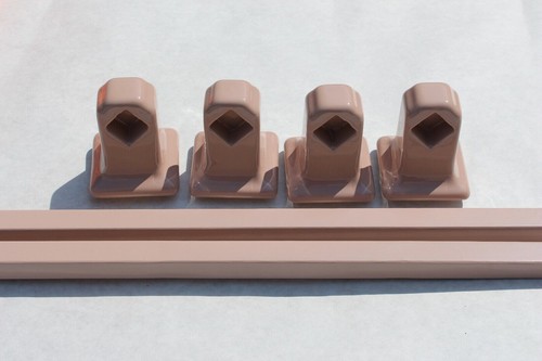 Vintage NOS Sun Japan 10pc. MCM Spice Mocha Mauve Bathroom Accessory Set - Picture 14 of 23