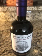 Seven Barrels Black Currant Infused Balsamic Vinegar 12.7 Ounce Barrel Aged