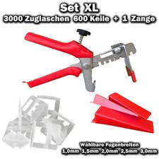 Zuglaschen Fliesen Nivelliersystem 1 1,5 2 2,5 3 mm Verlegehilfe Plan System 