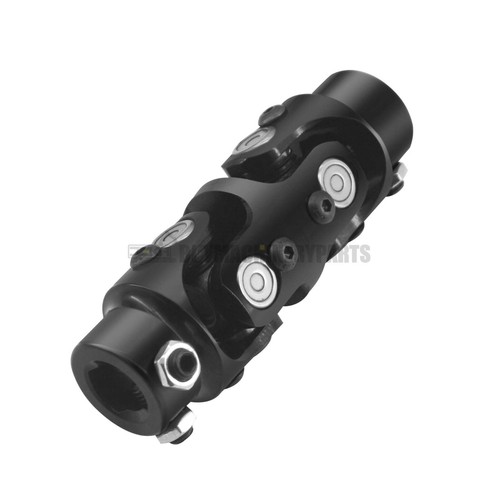 3/4" DD x 3/4" DD Double Steering Universal U Joint Shaft Coupler Black - Picture 6 of 8