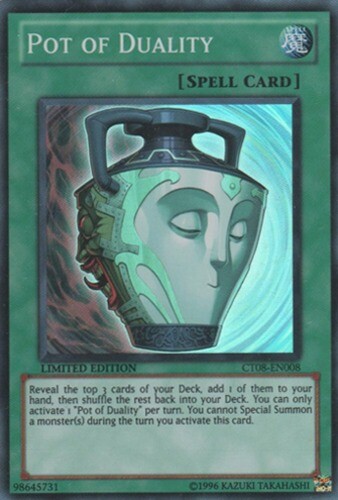 Pot of Duality CT08-EN008 Super Rare Limited Edition Lightly Played Yugioh Card