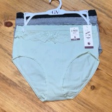 Gloria Vanderbilt Seamless Briefs Panties 3 Pack Womens Size 2X Seamless Tagless