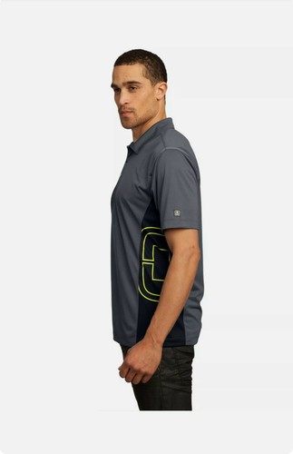 Polo OGIO Shirt Sidebar Uomo Taglia S Colore Grigio Scuro Nuova con etichette Rara - Trova - Foto 2 di 5