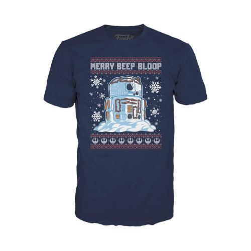 ALTRA MAGLIETTA FUNKO BOXED: STAR WARS HOLIDAY PUPAZZO DI NEVE R2D2 2XL T shirt