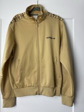 Adidas Originals Y2K Track Jacket Trefoil Logo Vintage Gold Beige Brown medium