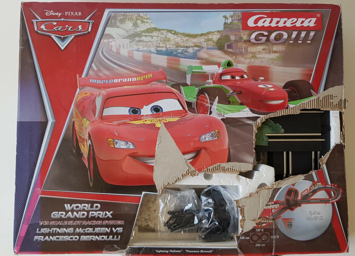 Carrera Go Cars World Grand Prix 7.30 m circuit électrique quenns voiture  Disney