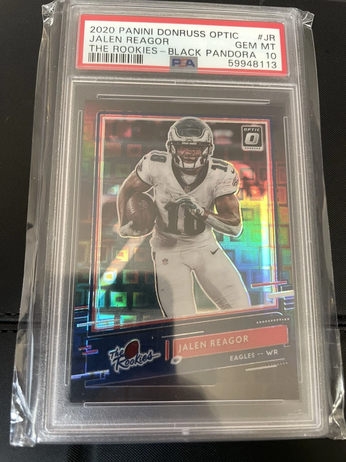 Jalen Reagor Panini Donruss Optic the Rookies #JR Black Pandora