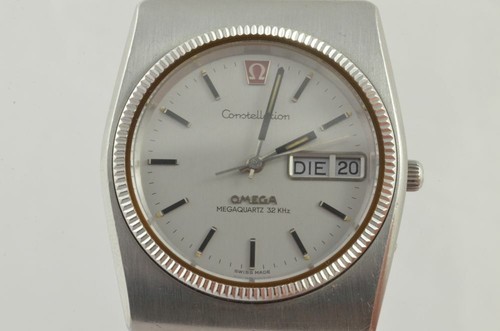 Omega Vintage Quartz Men's Watch 1 9/16in Megaquartz 32HZ Wris...