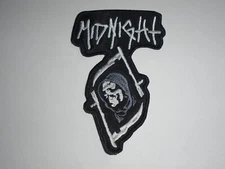 MIDNIGHT SPEED/BLACK/THRASH METAL EMBROIDERED PATCH