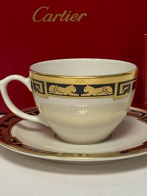 Vintage Cartier 1986 La Maison De L'art Deco Teacup & Saucer Set