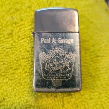 Vintage Brown & Bigelow Slim Lighter *Made In The USA* Paul A. Savage