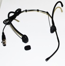 Omnidirectional Foldable earhook Headset Microphone compatible w/ SHURE Black